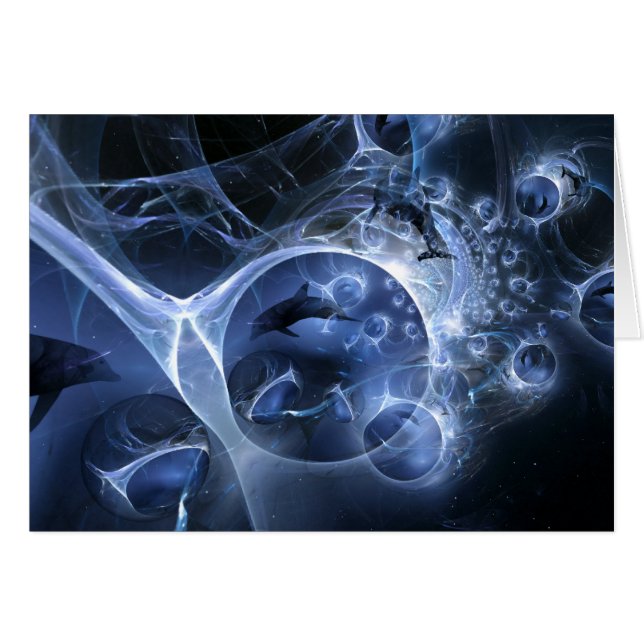 Dolphins in the Mist Card (Front Horizontal)