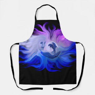 Dolphins in the Moonlight Apron