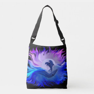 Dolphins in the Moonlight Crossbody Bag