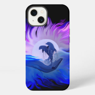 Dolphins in the Moonlight iPhone 13 Case