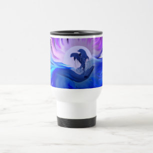 Dolphins in the Moonlight Travel Mug