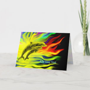 Dolphins in the Sunshine Card