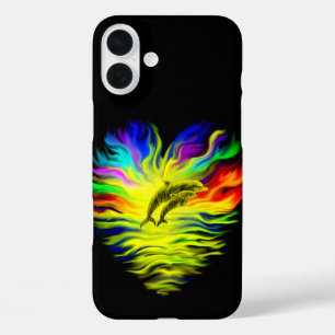 Dolphins in the Sunshine iPhone 16 Plus Case
