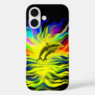 Dolphins in the Sunshine iPhone 16 Case