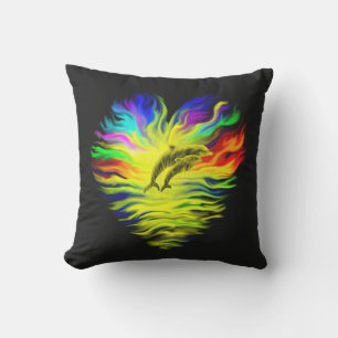 Dolphins in the Sunshine Cushion