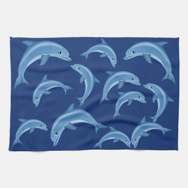 Dolphins Kitchen Towels (Horizontal)