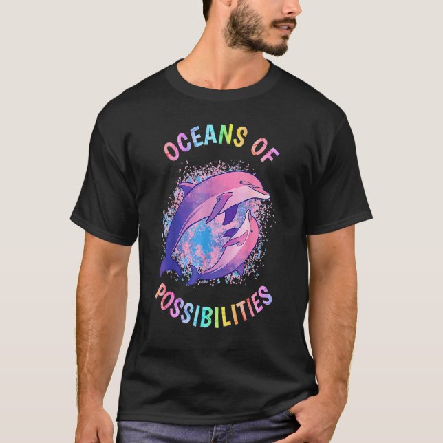 Dolphins Oceans Of Possibilities Summer Reading 22 T-Shirt (Front)