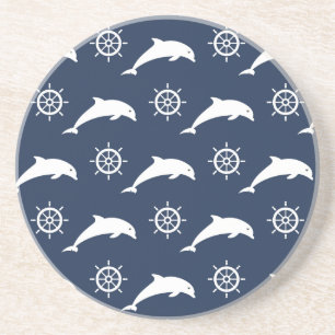 Dolphins On Parade Pattern Coaster
