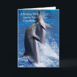 Dolphins Personalised Grandfather Birthday Card<br><div class="desc">Greeting card dolphins grandfather birthday card. Customise this birthday card with any text then have it printed and sent to you or instantly download it to your mobile device. Should you require any help with customising then contact us through the link on this page. Dolphins personalised grandfather birthday card that...</div>