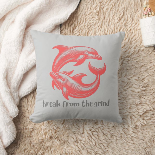 Dolphins Pillow (Blanket)
