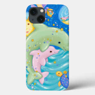 Dolphins Play iPhone 13 Case