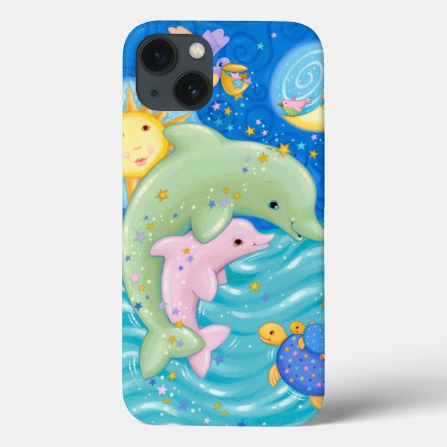 Dolphins Play Case-Mate iPhone Case (Back)