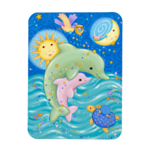 Dolphins Play Magnet