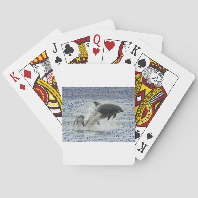 Dolphins Playing Cards (Back)