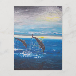 Dolphins Postcard