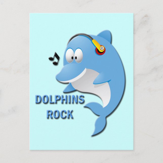 DOLPHINS ROCK POSTCARD (Front)