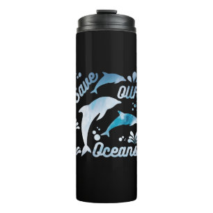 Dolphins / Save Our Oceans Thermal Tumbler