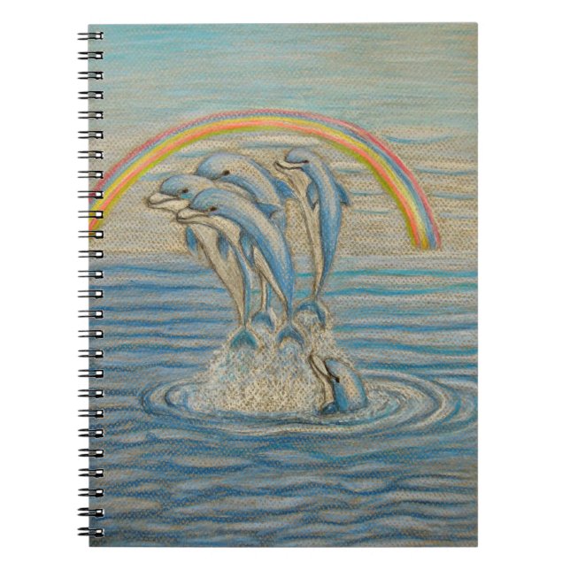Dolphins Spiral Notebook (Front)