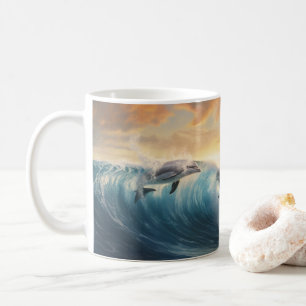 Dolphins Swimming Coffee Mug