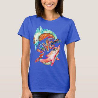 Dolphins - T-shirt Blue