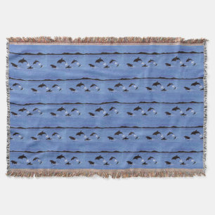 Dolphins Throw Blanket