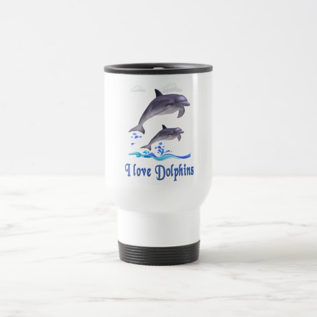 Dolphins Travel Mug (Center)