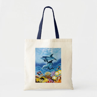 Dolphins Tropical Fish Tote Bag