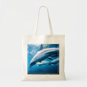 Dolphins Underwater Tote Bag