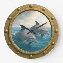 Dolphins Wall Clock