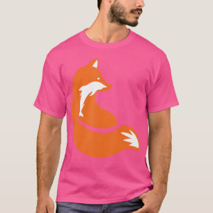 Dolphox Optical Illusion Sarcastic Animalism Print T-Shirt
