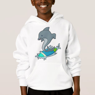 Dolpin as Surfer with Surfboard