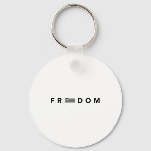 Dom American Flag Christ Is King Design Key Ring