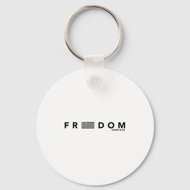 Dom American Flag Christ Is King Sets You Design  Key Ring (Front)