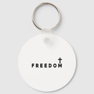 Dom Christian Cross Patriotic Key Ring