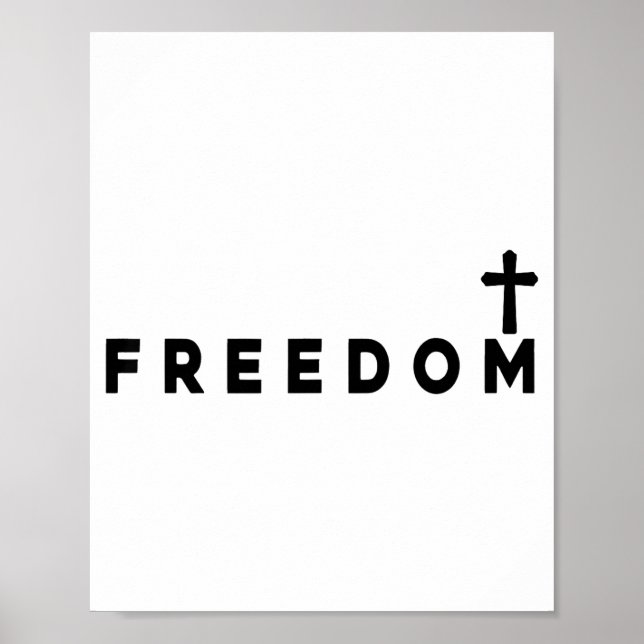 Dom Christian Cross Patriotic  Poster (Front)