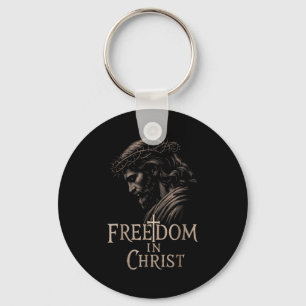 Dom In Christ Faith Jesus Face Crown Of Ns God Key Ring