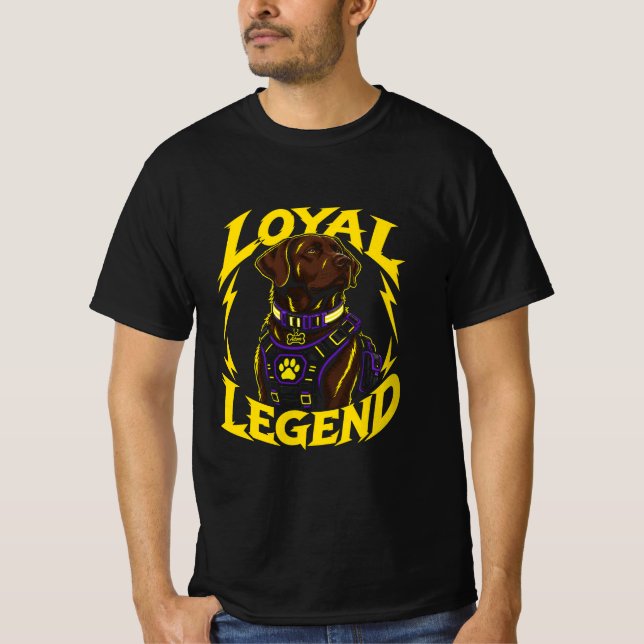 DOM Loyal Legend Dog Art T-Shirt (Front)