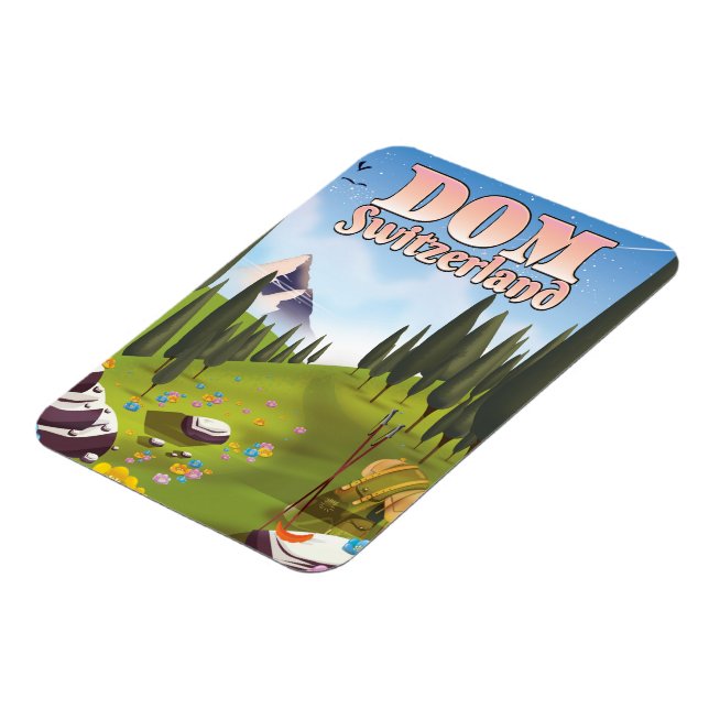 Dom Switzerland travel poster Magnet (Left Side)