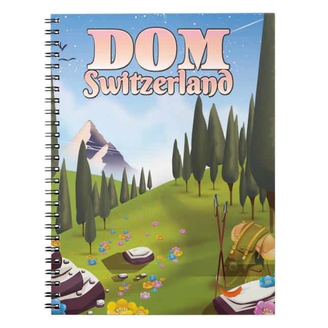 Dom Switzerland travel poster Notebook (Front)