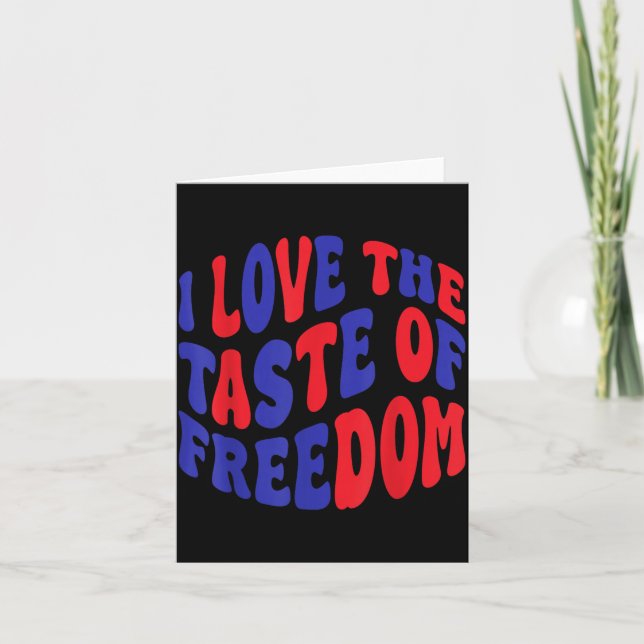 Dom Tastes Good Fun Couples Matching 4th Of July Card (Front)
