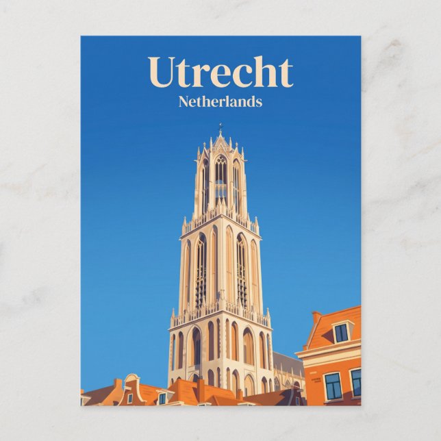 Dom Tower Netherlands Postcard (Front)