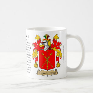 Dombrowski, the Origin, the Meaning and the Crest Coffee Mug