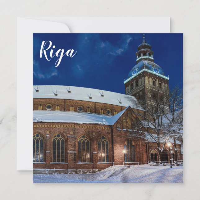 Dome cathedral on Dome square in Riga, Latvia (Front)