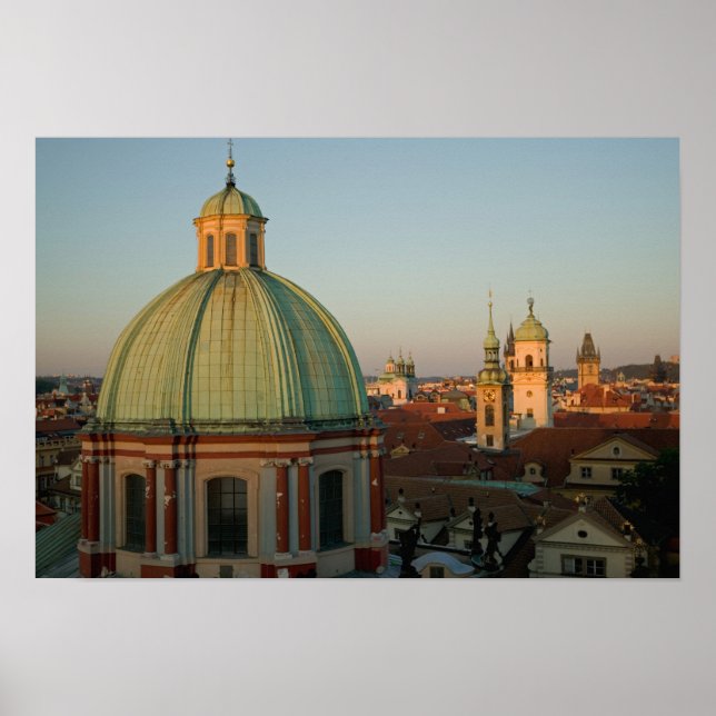 Dome of Church of Saint Francis, Prague, Czech Poster (Front)