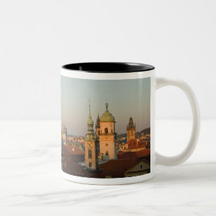 Dome of Church of Saint Francis, Prague, Czech Two-Tone Coffee Mug