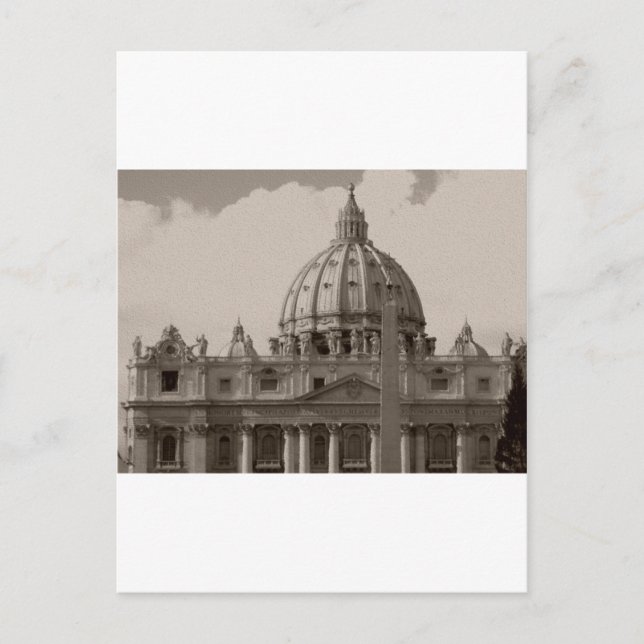 Dome of St Peters Basilica Rome Postcard (Front)