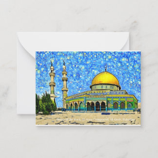 Dome of the Rock, Al-Aqsa an Eid Mubarak Card