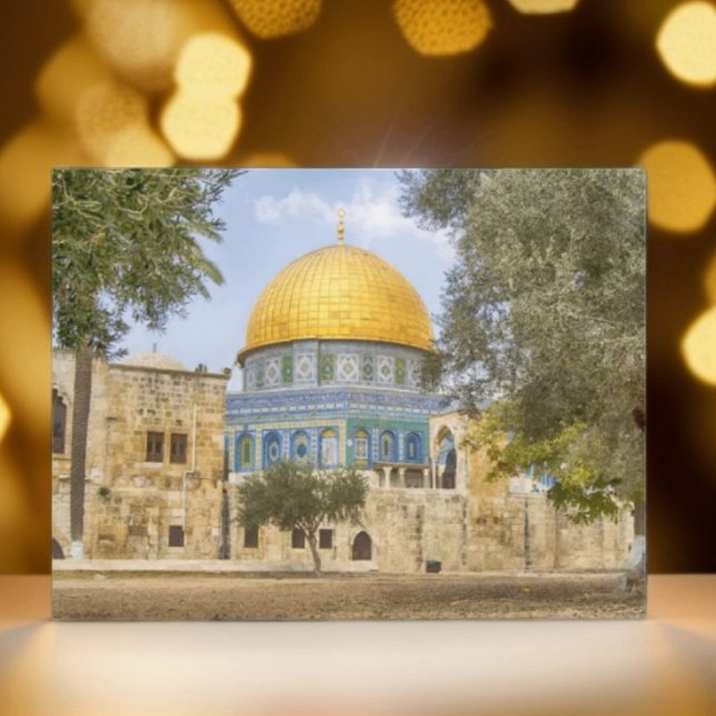 Dome Of The Rock Holy Mosque Jerusalem Palestine Postcard (Creator Uploaded)