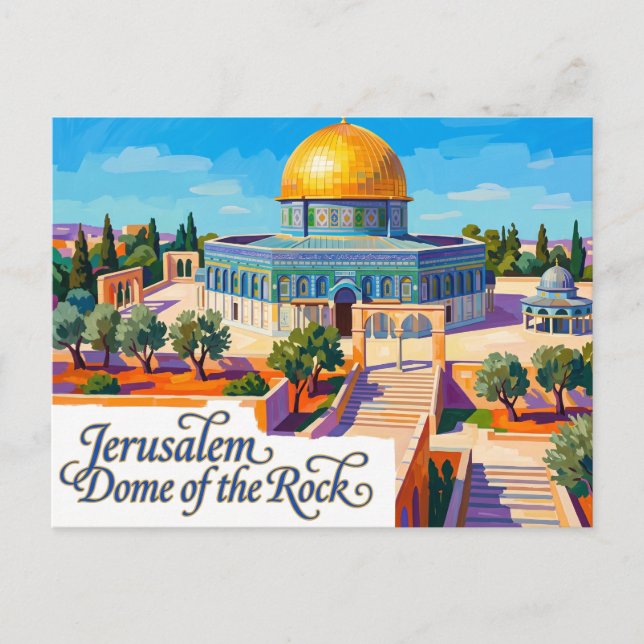 Dome of the Rock Israel Postcard (Front)