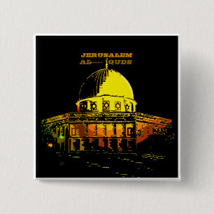 Dome of the Rock, Jerusalem 15 Cm Square Badge